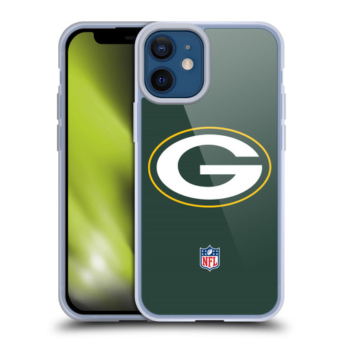 NFL Green Bay Packers Logo Plain Soft Gel Case for Apple iPhone 12 Mini & MagSafe