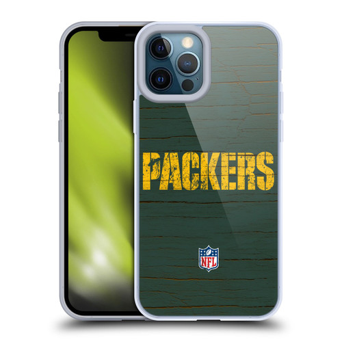 NFL Green Bay Packers Logo Distressed Look Soft Gel Case for Apple iPhone 12 Pro Max & MagSafe