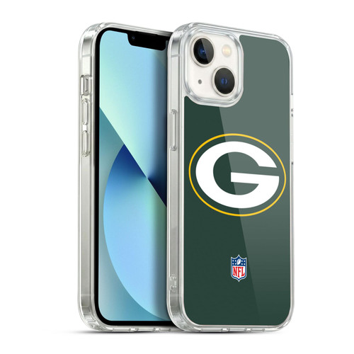 NFL Green Bay Packers Logo Plain Soft Gel Case for Apple iPhone 13