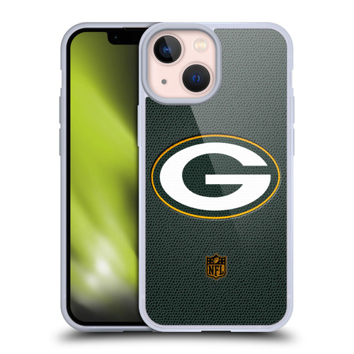 NFL Green Bay Packers Logo Football Soft Gel Case for Apple iPhone 13 Mini