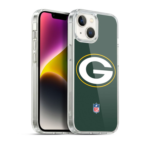 NFL Green Bay Packers Logo Plain Soft Gel Case for Apple iPhone 14