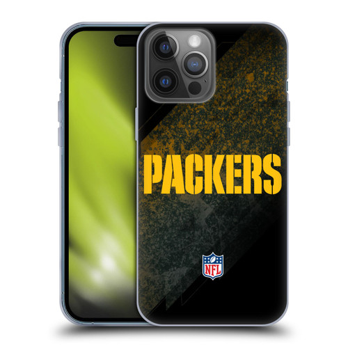 NFL Green Bay Packers Logo Blur Soft Gel Case for Apple iPhone 14 Pro Max