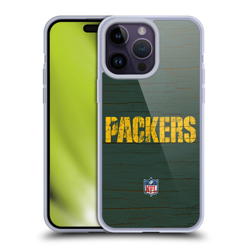 NFL Green Bay Packers Logo Distressed Look Soft Gel Case for Apple iPhone 14 Pro Max & MagSafe