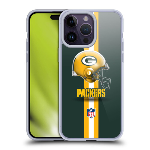 NFL Green Bay Packers Logo Helmet Soft Gel Case for Apple iPhone 14 Pro Max