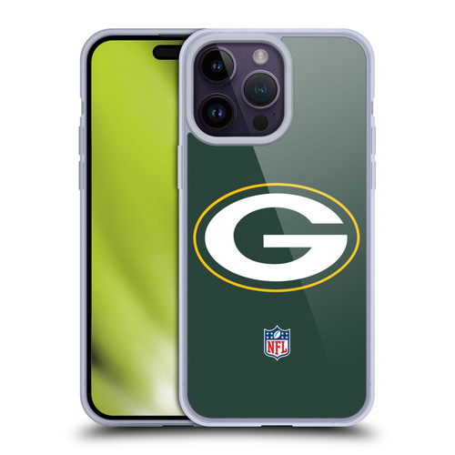 NFL Green Bay Packers Logo Plain Soft Gel Case for Apple iPhone 14 Pro Max & MagSafe