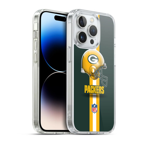 NFL Green Bay Packers Logo Helmet Soft Gel Case for Apple iPhone 14 Pro & MagSafe