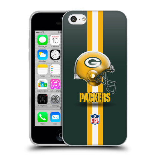 NFL Green Bay Packers Logo Helmet Soft Gel Case for Apple iPhone 5c