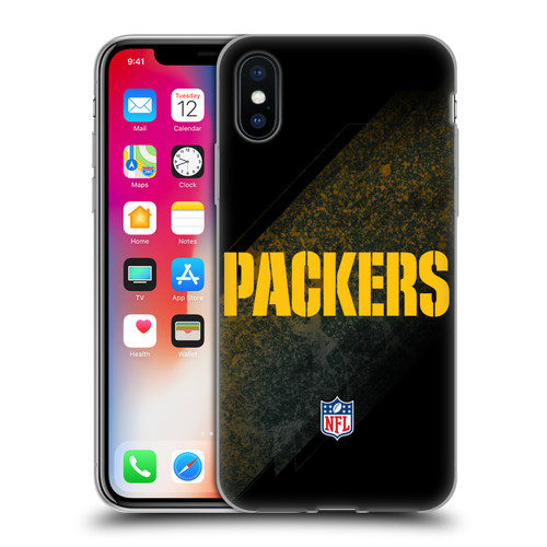 NFL Green Bay Packers Logo Blur Soft Gel Case for Apple iPhone X / iPhone XS