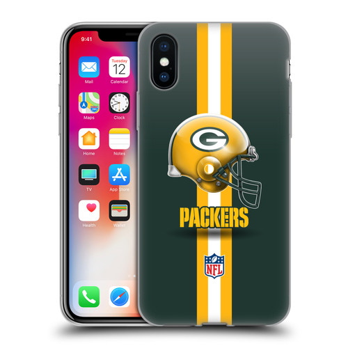 NFL Green Bay Packers Logo Helmet Soft Gel Case for Apple iPhone X / iPhone XS