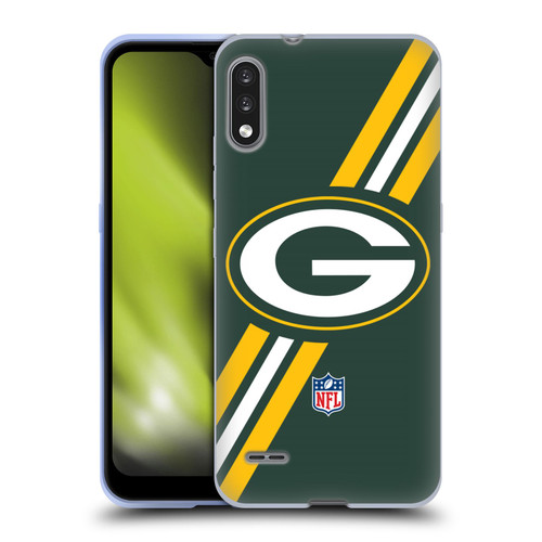 NFL Green Bay Packers Logo Stripes Soft Gel Case for LG K22