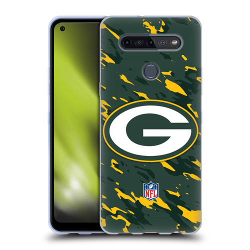 NFL Green Bay Packers Logo Camou Soft Gel Case for LG K51S