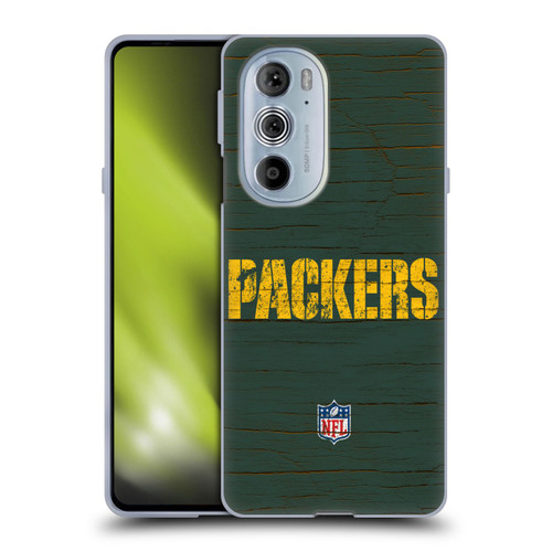 NFL Green Bay Packers Logo Distressed Look Soft Gel Case for Motorola Edge X30