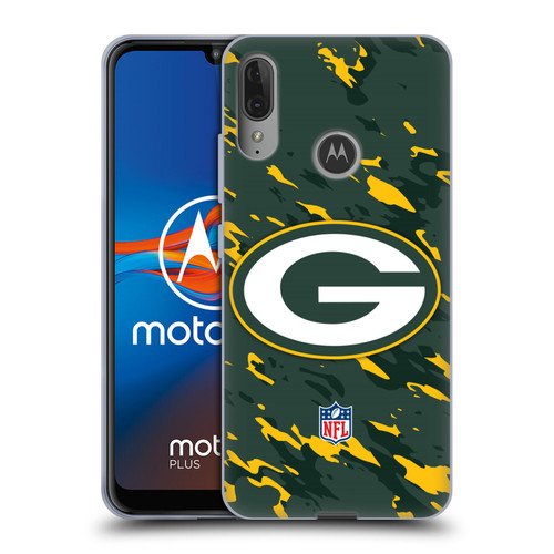 NFL Green Bay Packers Logo Camou Soft Gel Case for Motorola Moto E6 Plus