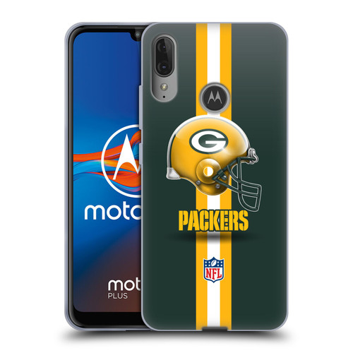 NFL Green Bay Packers Logo Helmet Soft Gel Case for Motorola Moto E6 Plus
