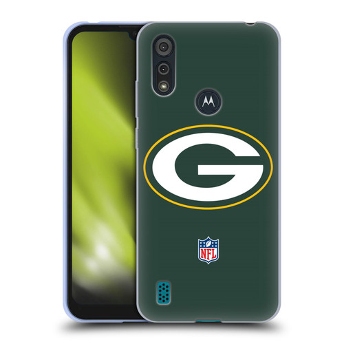 NFL Green Bay Packers Logo Plain Soft Gel Case for Motorola Moto E6s (2020)