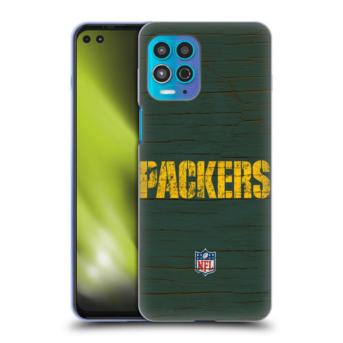 NFL Green Bay Packers Logo Distressed Look Soft Gel Case for Motorola Moto G100