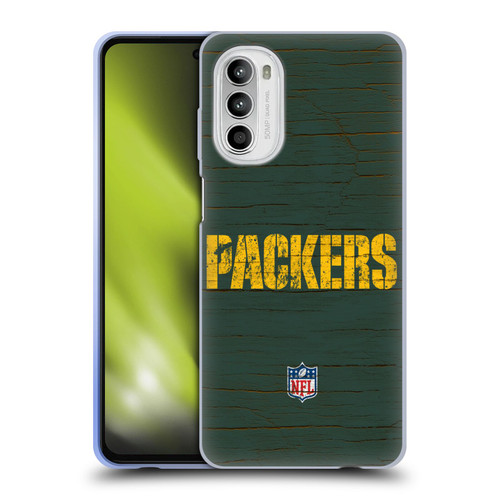 NFL Green Bay Packers Logo Distressed Look Soft Gel Case for Motorola Moto G52