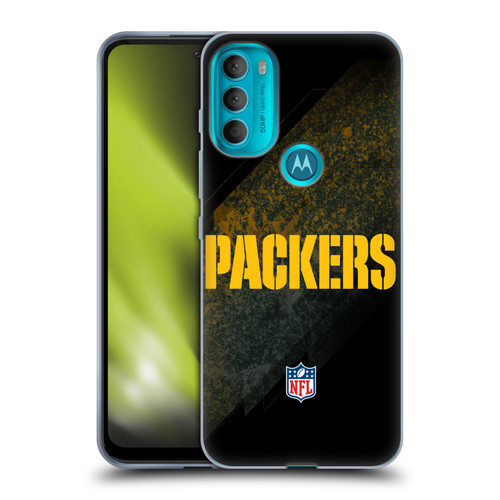 NFL Green Bay Packers Logo Blur Soft Gel Case for Motorola Moto G71 5G