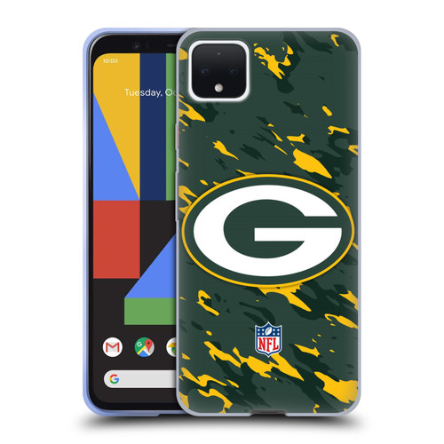 NFL Green Bay Packers Logo Camou Soft Gel Case for Google Pixel 4 XL