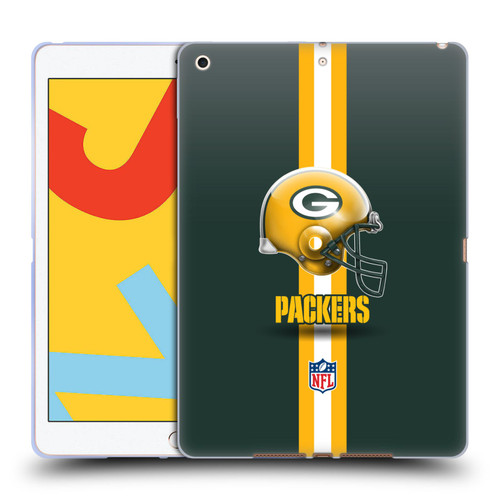 NFL Green Bay Packers Logo Helmet Soft Gel Case for Apple iPad 10.2 2019/2020/2021