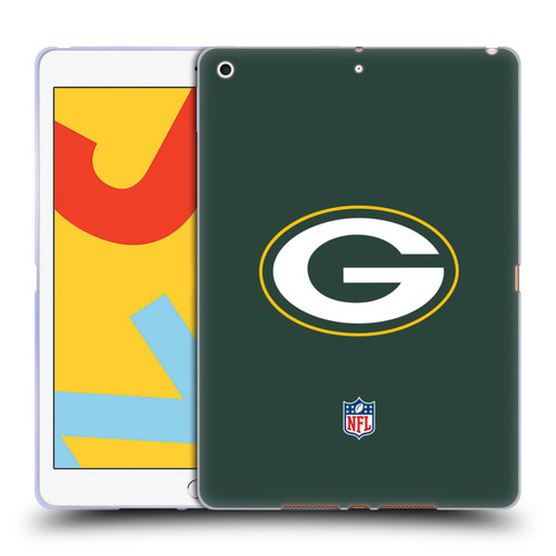 NFL Green Bay Packers Logo Plain Soft Gel Case for Apple iPad 10.2 2019/2020/2021
