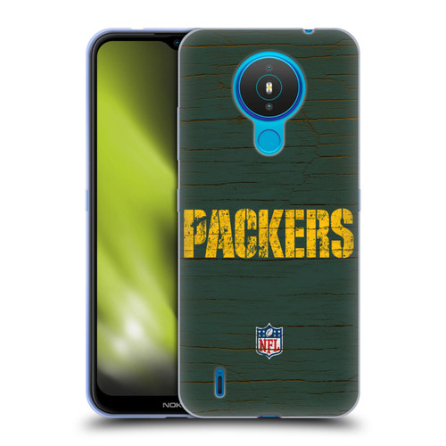 NFL Green Bay Packers Logo Distressed Look Soft Gel Case for Nokia 1.4