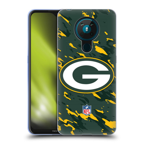 NFL Green Bay Packers Logo Camou Soft Gel Case for Nokia 5.3