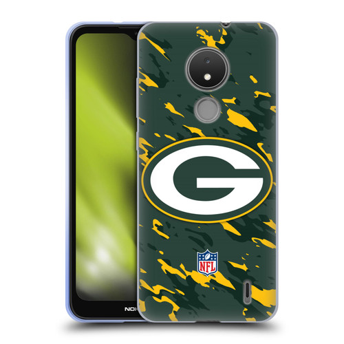 NFL Green Bay Packers Logo Camou Soft Gel Case for Nokia C21