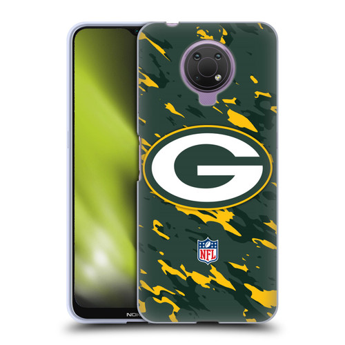 NFL Green Bay Packers Logo Camou Soft Gel Case for Nokia G10