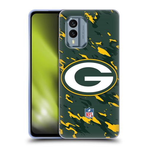 NFL Green Bay Packers Logo Camou Soft Gel Case for Nokia X30