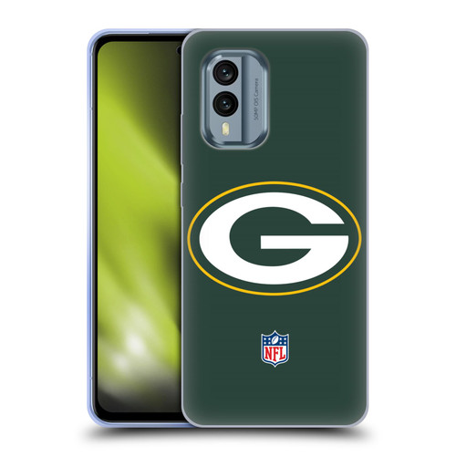 NFL Green Bay Packers Logo Plain Soft Gel Case for Nokia X30