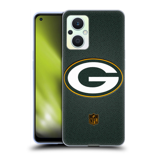 NFL Green Bay Packers Logo Football Soft Gel Case for OPPO Reno8 Lite