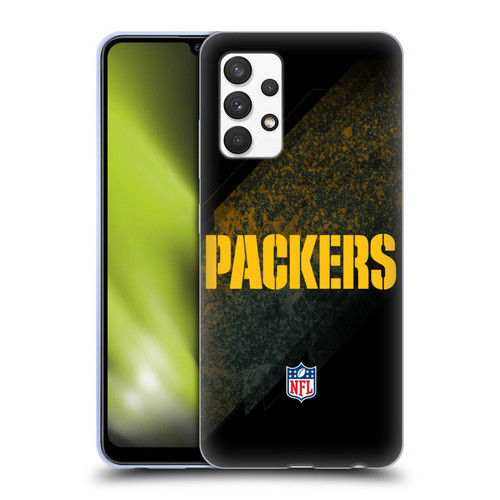 NFL Green Bay Packers Logo Blur Soft Gel Case for Samsung Galaxy A32 (2021)