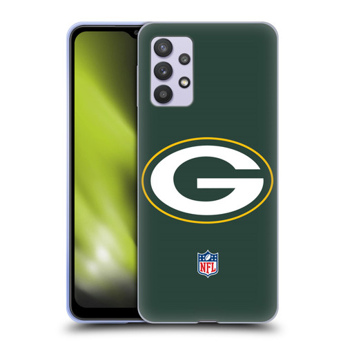 NFL Green Bay Packers Logo Plain Soft Gel Case for Samsung Galaxy A32 5G / M32 5G (2021)
