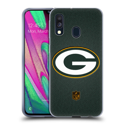 NFL Green Bay Packers Logo Football Soft Gel Case for Samsung Galaxy A40 (2019)
