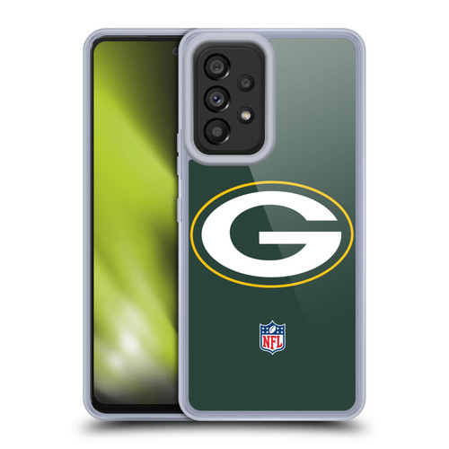NFL Green Bay Packers Logo Plain Soft Gel Case for Samsung Galaxy A53 5G (2022)