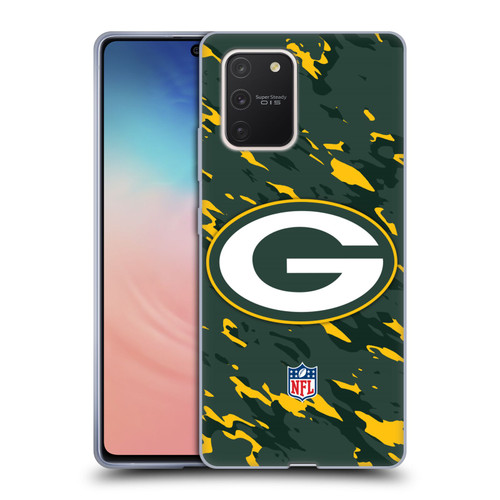 NFL Green Bay Packers Logo Camou Soft Gel Case for Samsung Galaxy S10 Lite