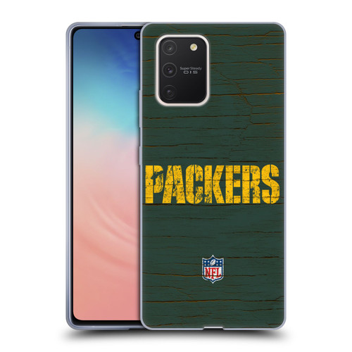 NFL Green Bay Packers Logo Distressed Look Soft Gel Case for Samsung Galaxy S10 Lite