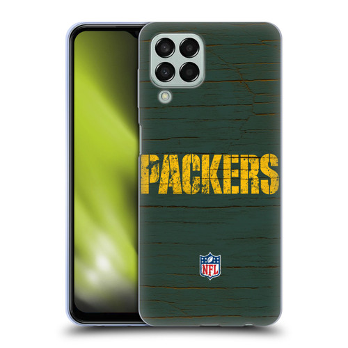 NFL Green Bay Packers Logo Distressed Look Soft Gel Case for Samsung Galaxy M33 (2022)