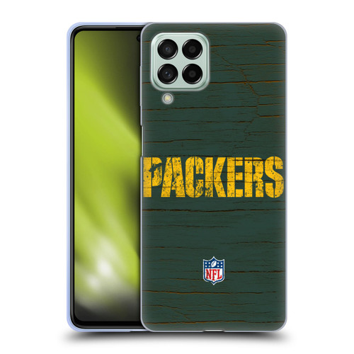 NFL Green Bay Packers Logo Distressed Look Soft Gel Case for Samsung Galaxy M53 (2022)