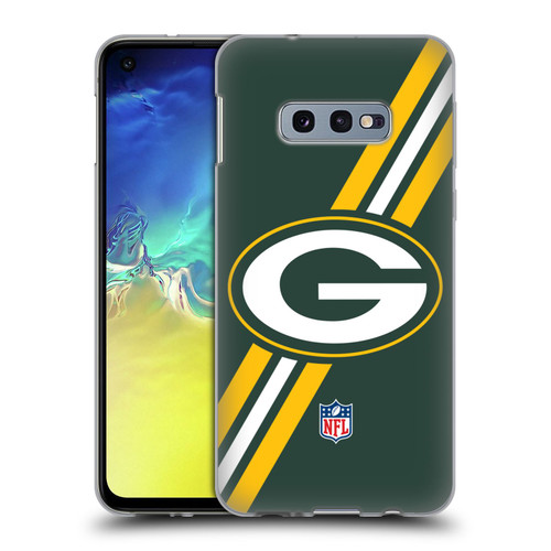 NFL Green Bay Packers Logo Stripes Soft Gel Case for Samsung Galaxy S10e