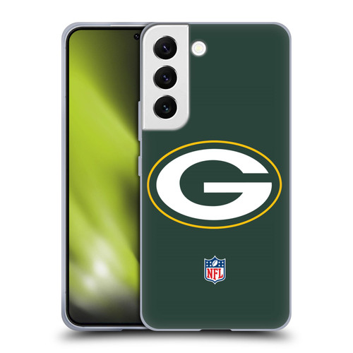 NFL Green Bay Packers Logo Plain Soft Gel Case for Samsung Galaxy S22 5G