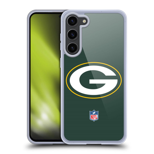 NFL Green Bay Packers Logo Plain Soft Gel Case for Samsung Galaxy S23+ 5G & MagSafe