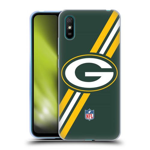 NFL Green Bay Packers Logo Stripes Soft Gel Case for Xiaomi Redmi 9A / Redmi 9AT
