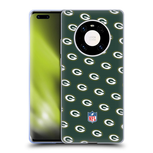 NFL Green Bay Packers Artwork Patterns Soft Gel Case for Huawei Mate 40 Pro 5G