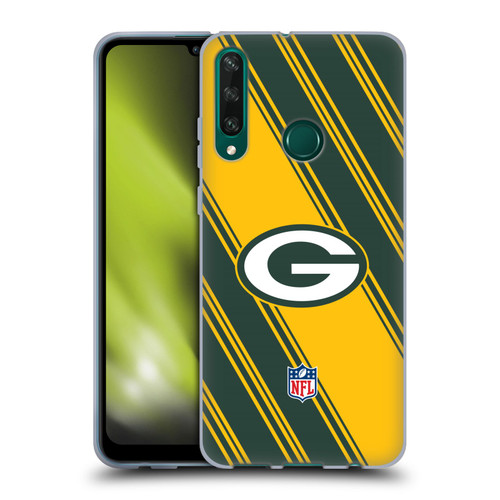 NFL Green Bay Packers Artwork Stripes Soft Gel Case for Huawei Y6p