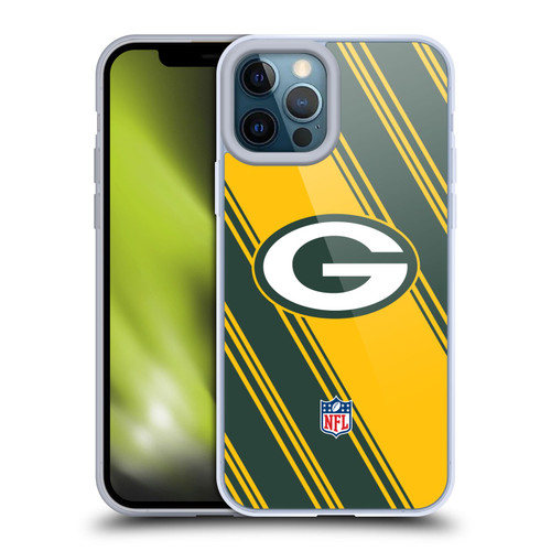 NFL Green Bay Packers Artwork Stripes Soft Gel Case for Apple iPhone 12 Pro Max NFL Green Bay Packers Artwork Stripes Soft Gel Case for Apple iPhone 12 Pro Max