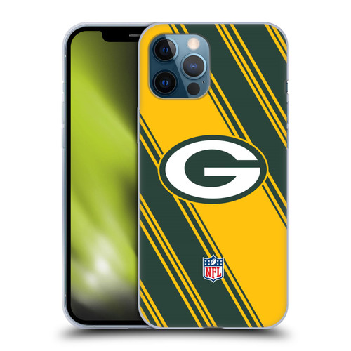 NFL Green Bay Packers Artwork Stripes Soft Gel Case for Apple iPhone 12 Pro Max