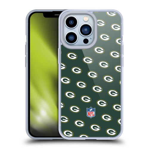 NFL Green Bay Packers Artwork Patterns Soft Gel Case for Apple iPhone 13 Pro