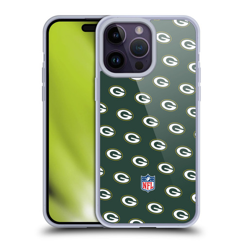 NFL Green Bay Packers Artwork Patterns Soft Gel Case for Apple iPhone 14 Pro Max